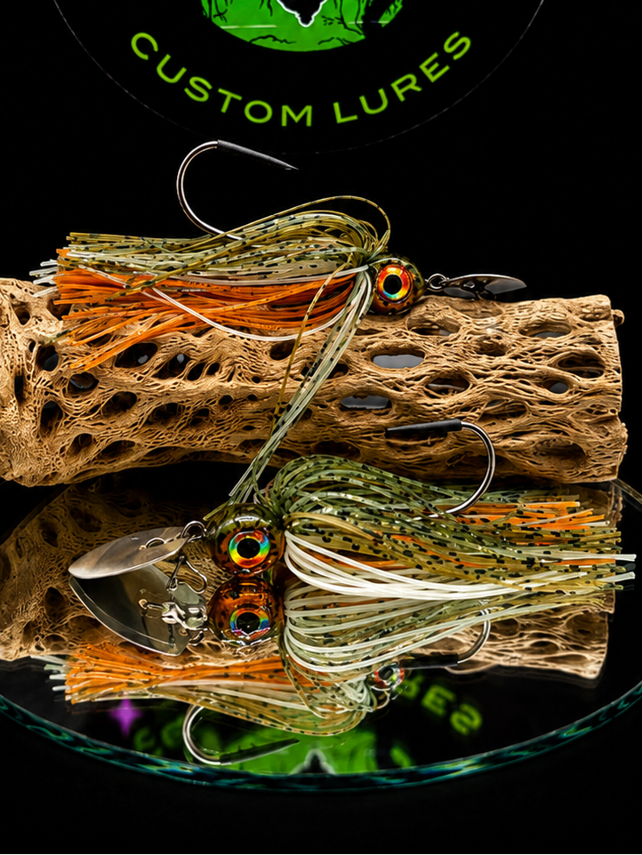 Bigfoot Zombie Custom Lures Ole Bull Frog Bladed Slayer Jig