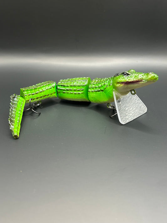 9” Gator Tatter Wake Bait – Handmade Custom Resin Masterpiece