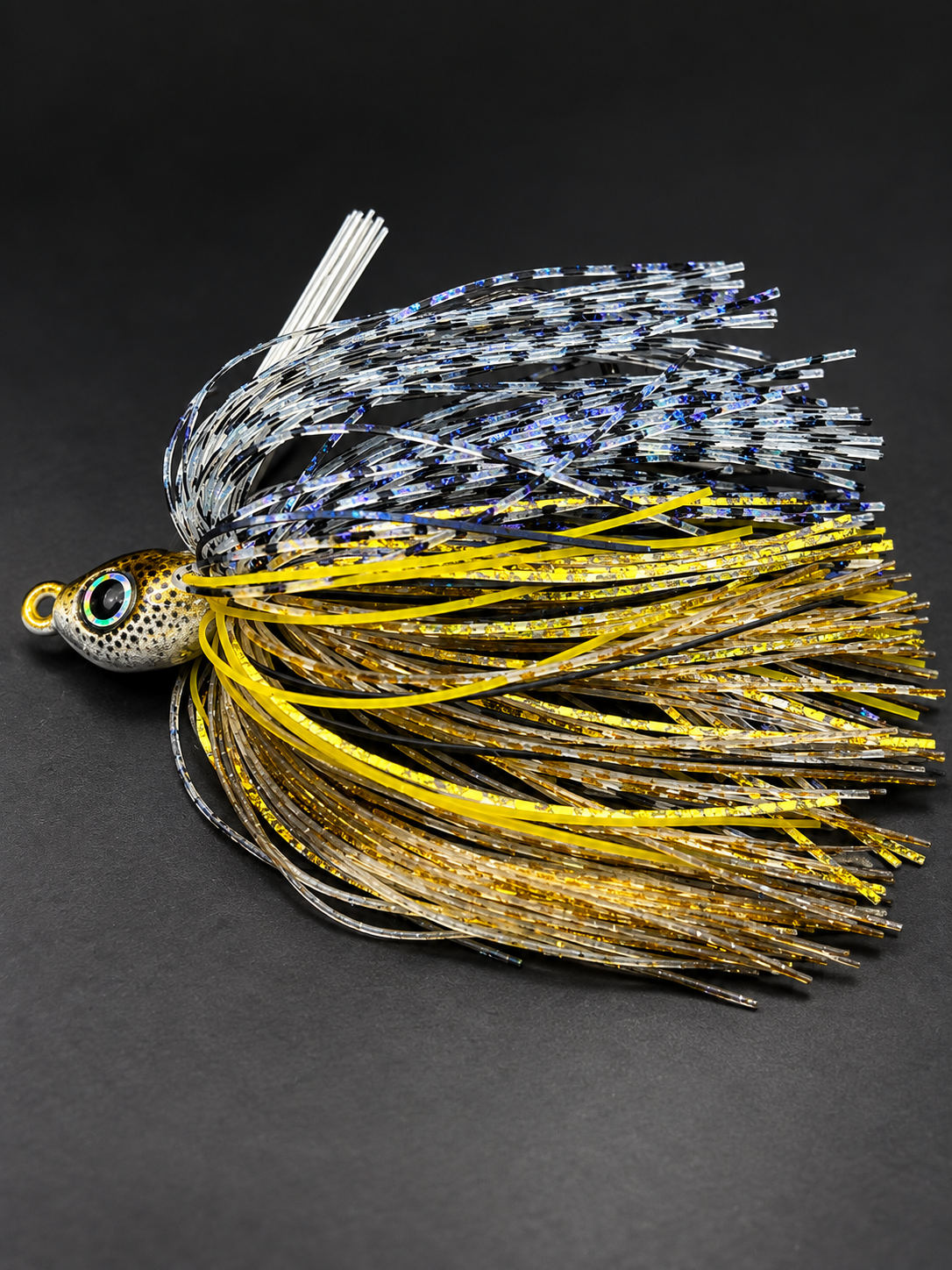 Bigfoot Zombie Custom Lures 3/8 oz Golden Shad Swim Jig side profile